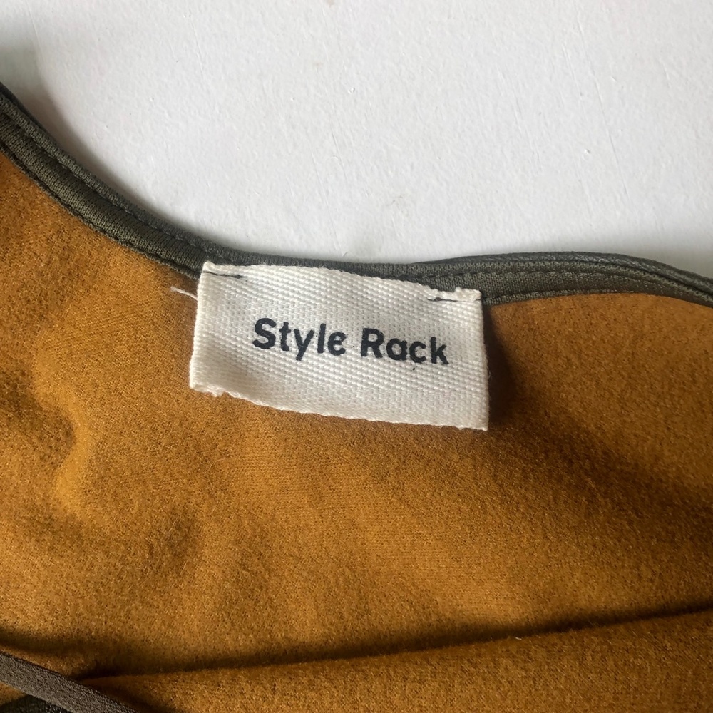 Style Rack Green Faux Leather Racerback Tank - Picture 3 of 5